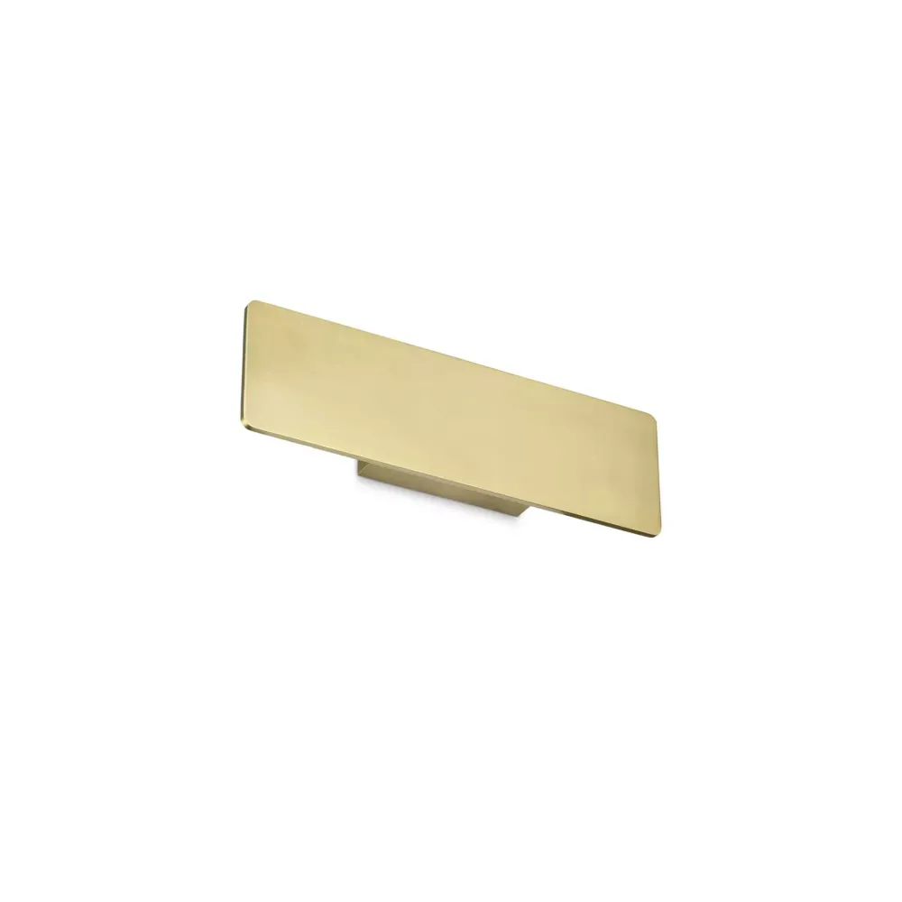 Applique Da Parete-Ideal Lux Zig zag ap1 d29 ottone led 12,5w 3000k applique moderna