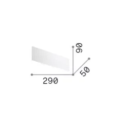 Applique Da Parete-Ideal Lux Zig zag ap1 d29 ottone led 12,5w 3000k applique moderna