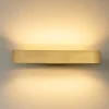 Applique Da Parete-Ideal Lux Zig zag ap1 d75 ottone led 30w 3000k applique moderna