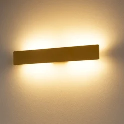 Applique Da Parete-Ideal Lux Zig zag ap1 d75 ottone led 30w 3000k applique moderna