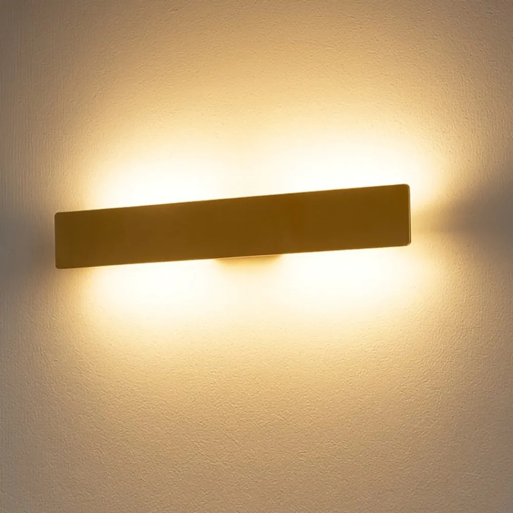 Applique Da Parete-Ideal Lux Zig zag ap1 d75 ottone led 30w 3000k applique moderna