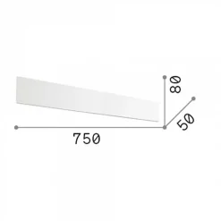 Applique Da Parete-Ideal Lux Zig zag ap1 d75 ottone led 30w 3000k applique moderna