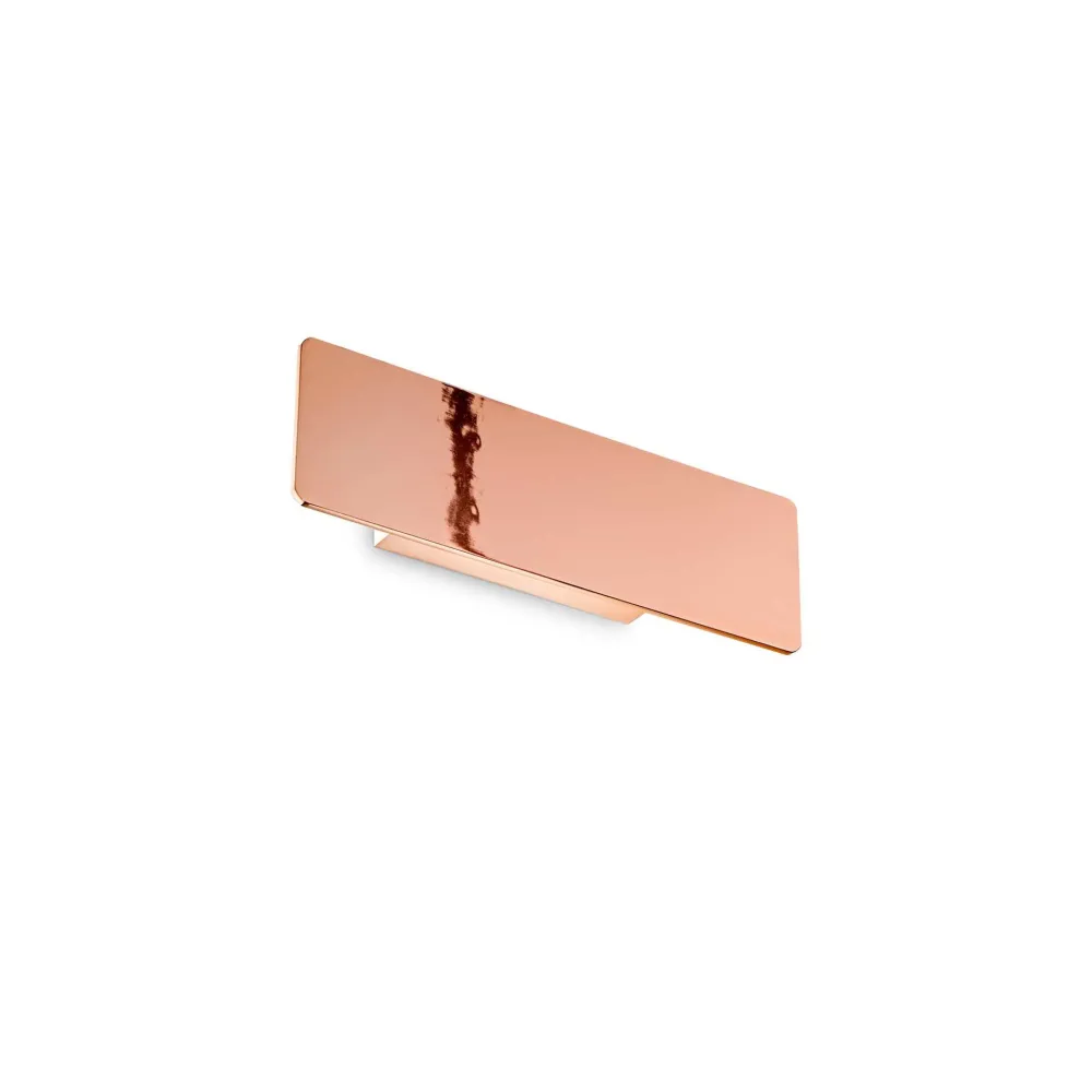 Applique Da Parete-Ideal Lux Zig zag ap1 d29 rame applique led 12,5w 3000k moderna