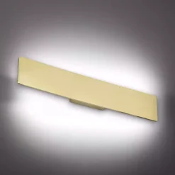Applique Da Parete-Ideal Lux Zig zag ottone ap1 d53 applique moderna led 23w 3000k per interni