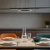 Lampadari Cucina-Eglo Zillerio z lampadario da cucina moderna nero led da 2700k 6500k